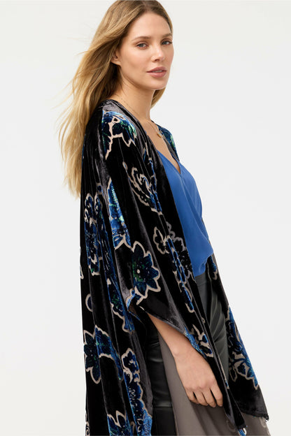 BURNOUT VELVET SHAWL - Johnny Was New