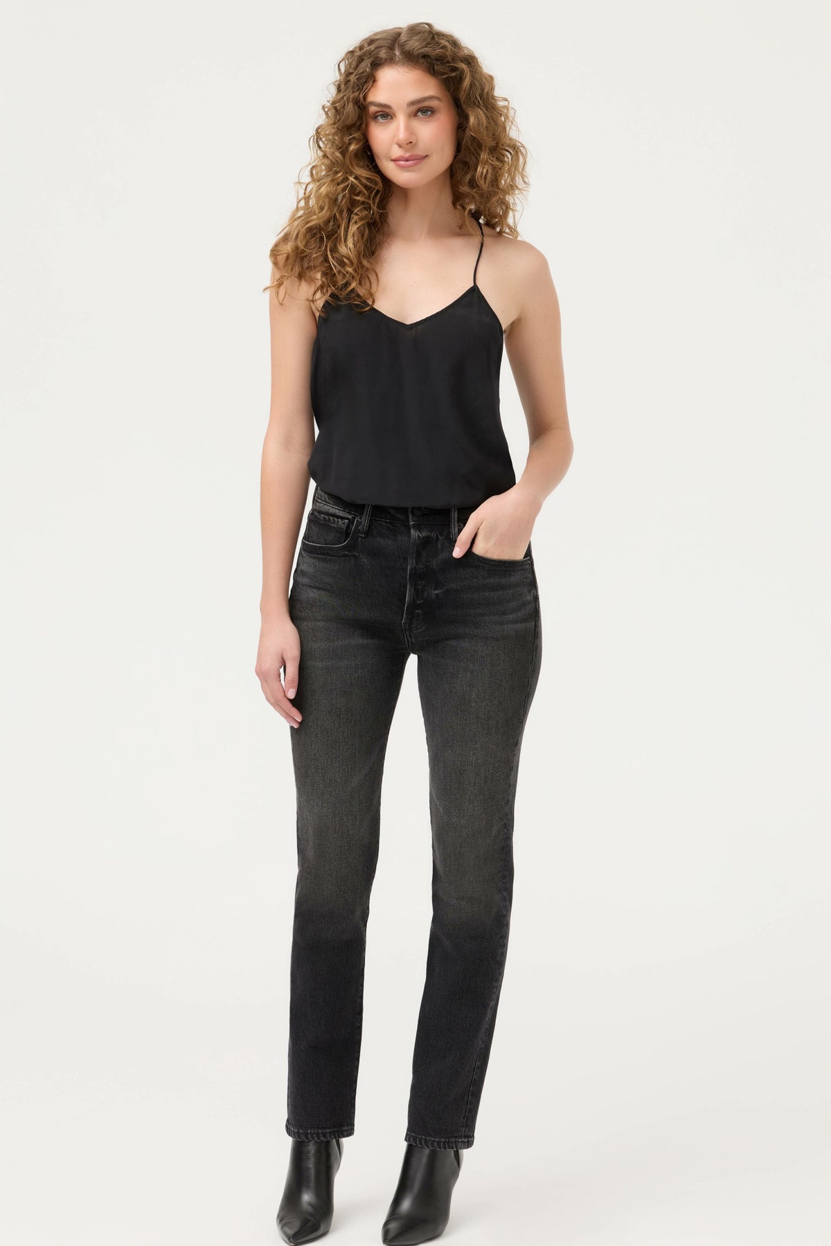 ALINE STRAIGHT LEG JEAN - Johnny Was Popular