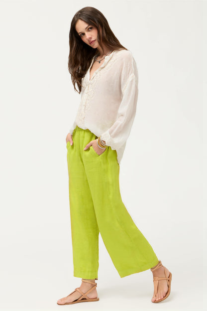 CROPPED LINEN PANT - Johnny Was New