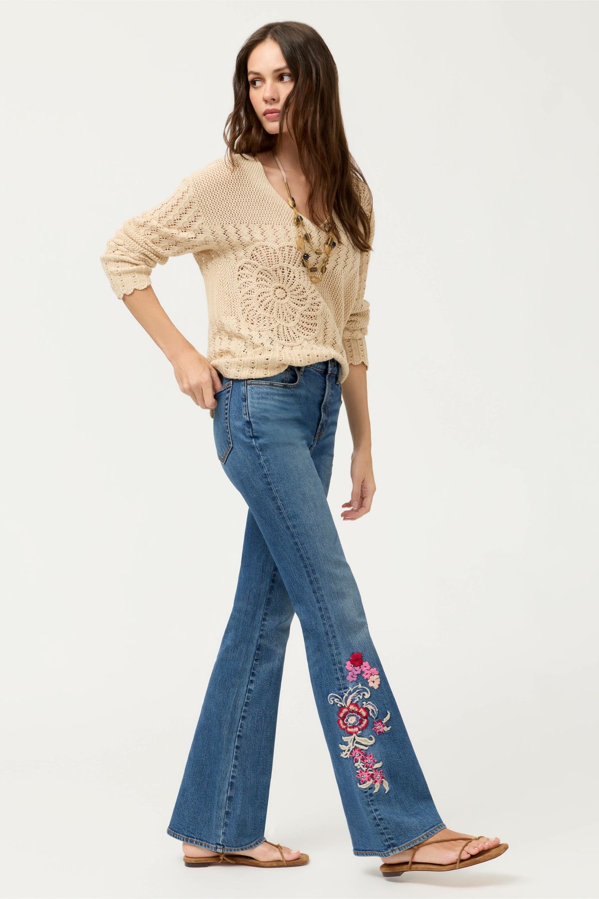 THE HIGH RISE FLARE JEAN - Johnny Was New