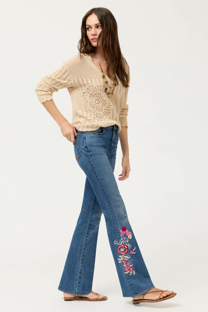 THE HIGH RISE FLARE JEAN - Johnny Was New