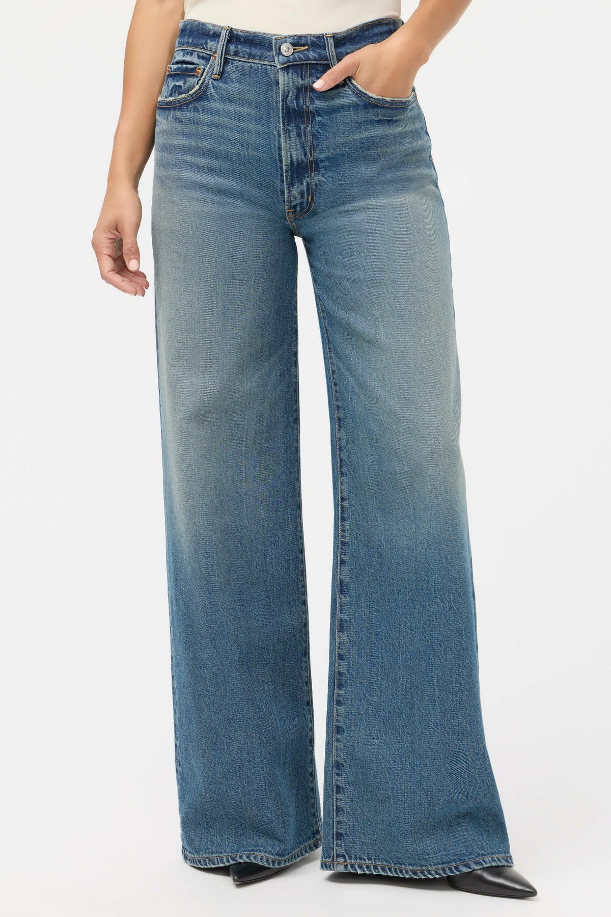 COLLETTE WIDE LEG JEAN - Johnny Was Featured