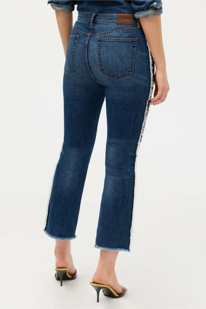 THE FRINGE CROPPED BABY BOOT JEAN - Johnny Was Exclusive