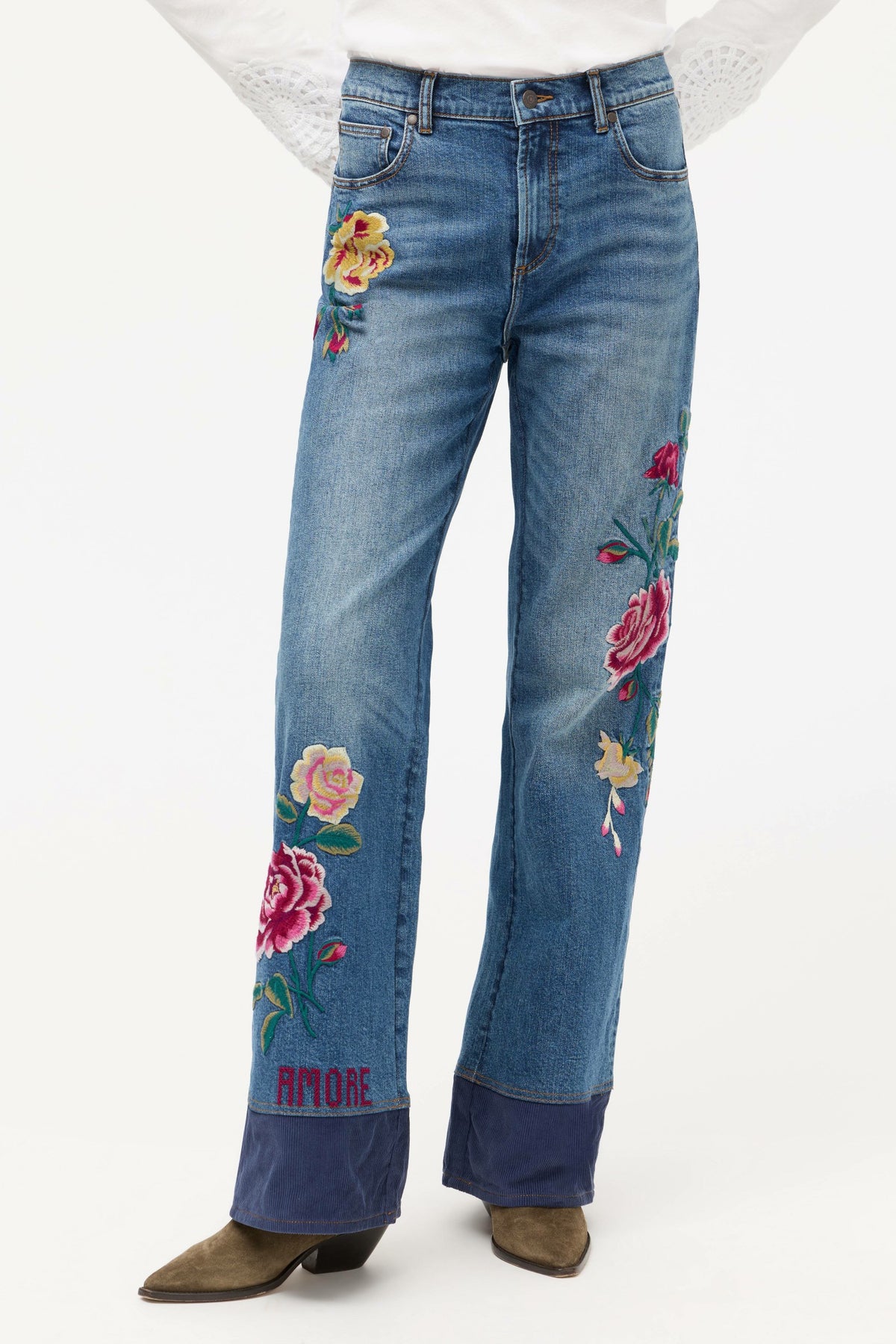 THE HIGH RISE WIDE LEG JEAN - Johnny Was Signature