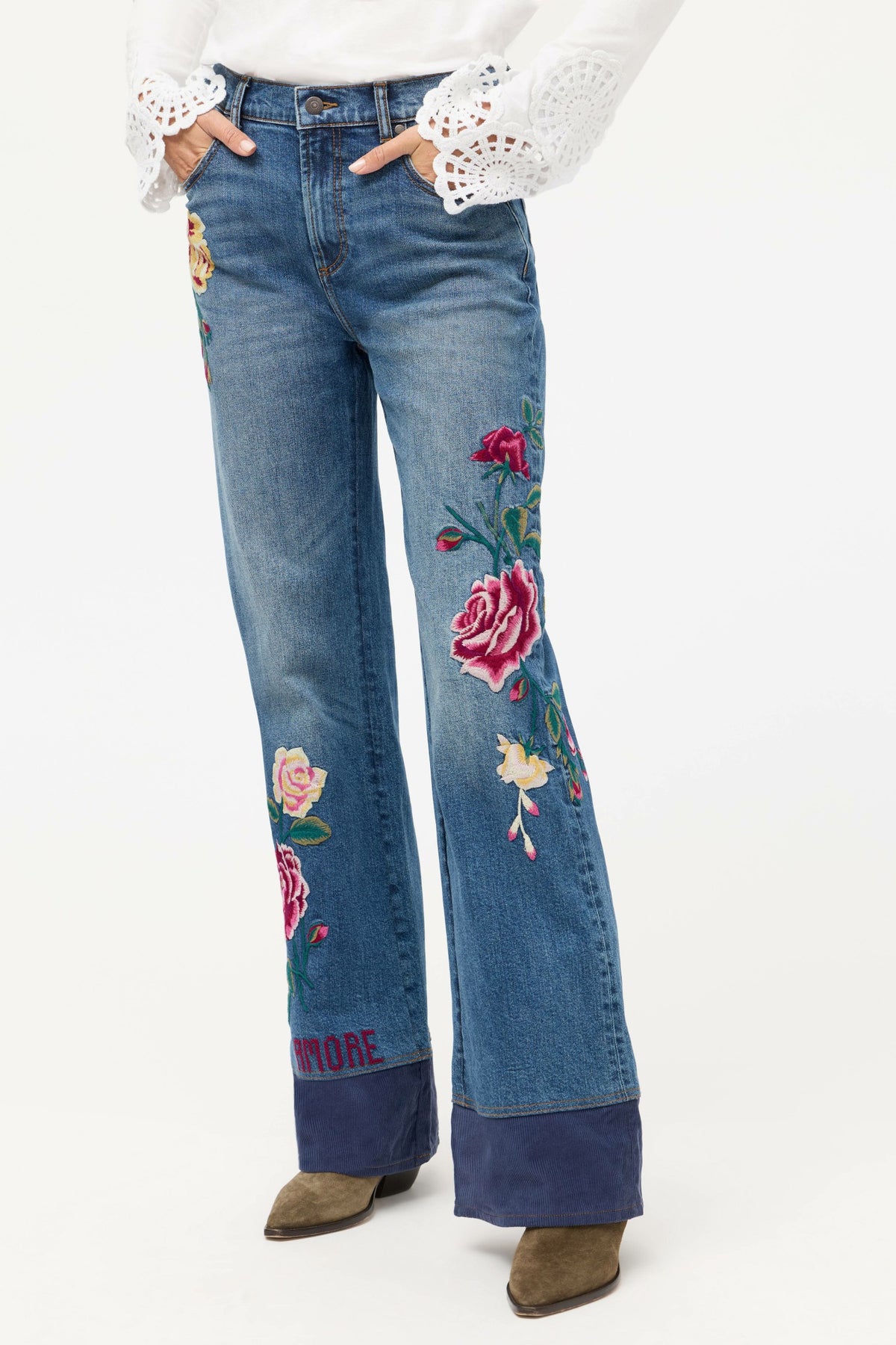 THE HIGH RISE WIDE LEG JEAN - Johnny Was Signature