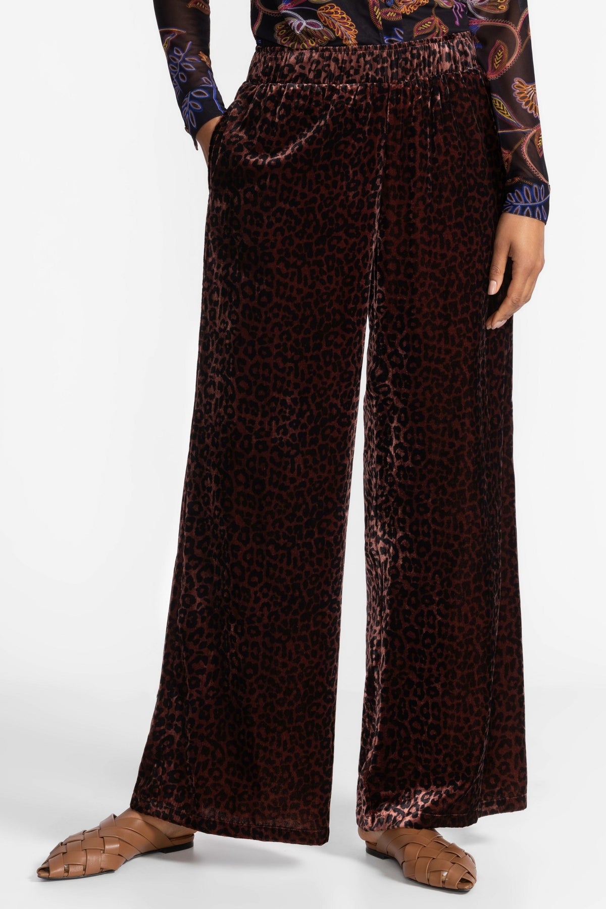 WIDE LEG VELVET PANT - Johnny Was Signature