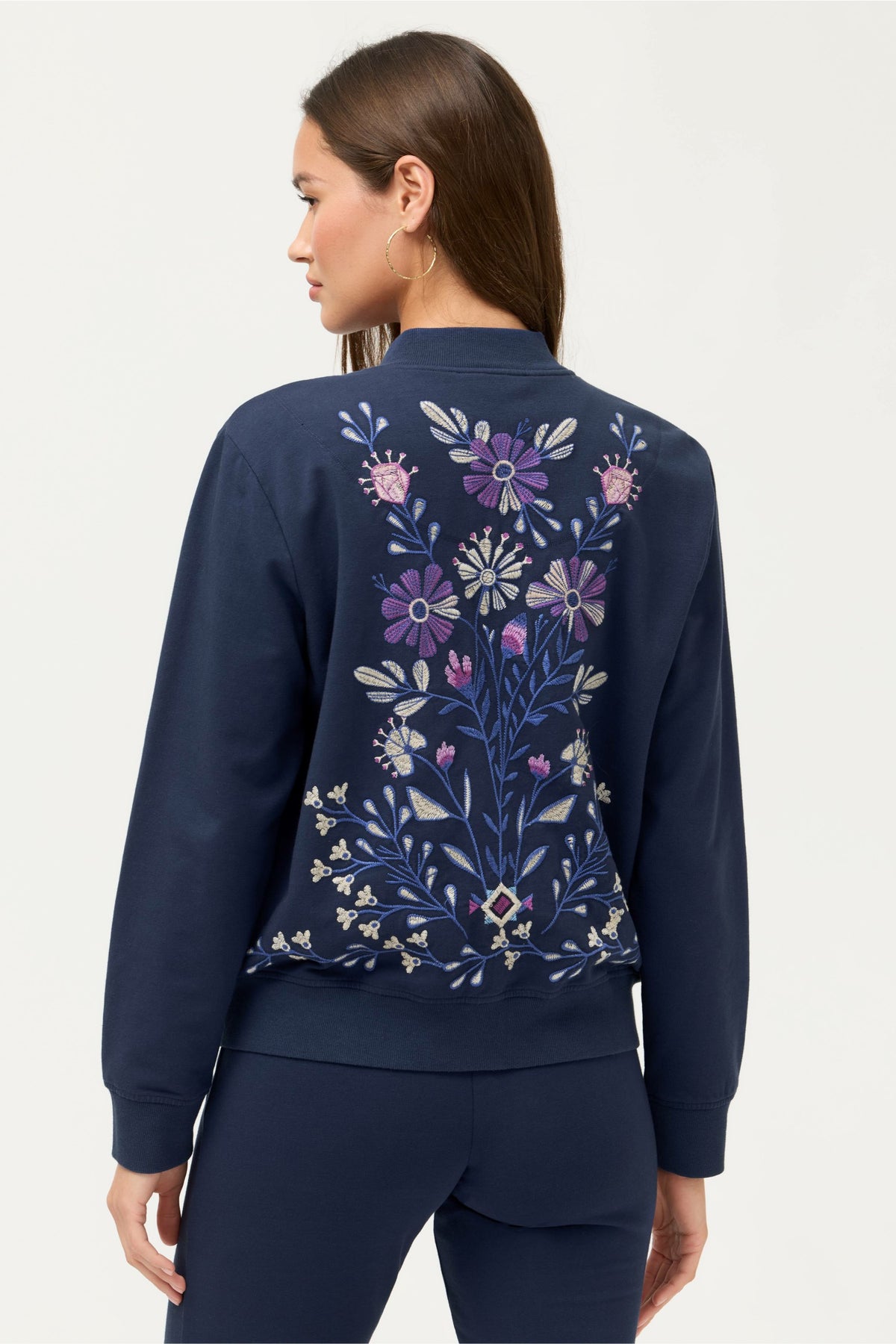 BEE ACTIVE FRENCH TERRY BOMBER JACKET - Johnny Was Best Seller