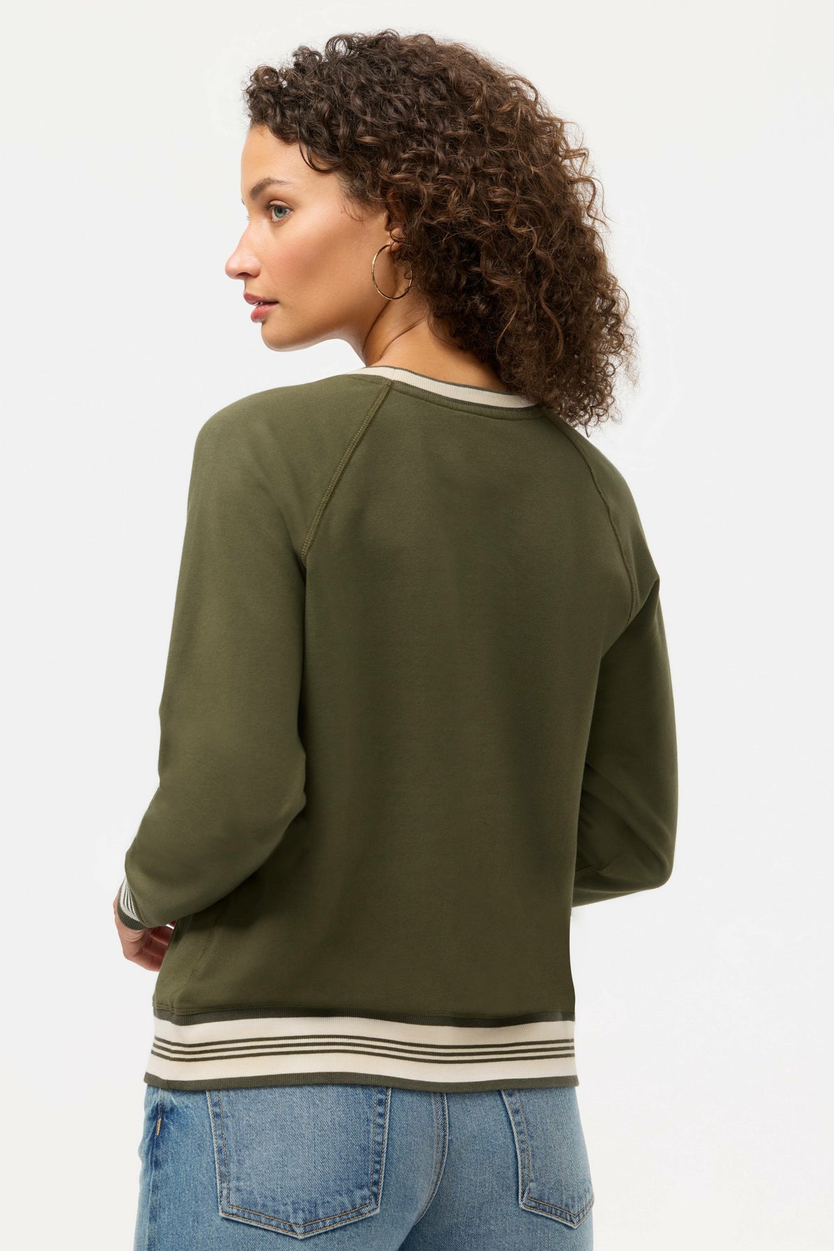 BEE ACTIVE RAGLAN CREW NECK SWEATSHIRT - Johnny Was Recommended