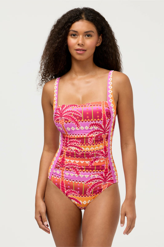 MARILYN RUCHED ONE PIECE - Johnny Was Signature