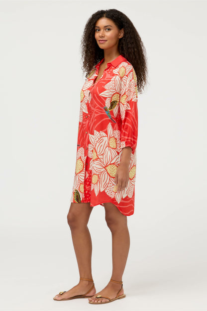 JW X ASHLEY PERCIVAL BUTTON DOWN SHIRT DRESS - Johnny Was Best Seller