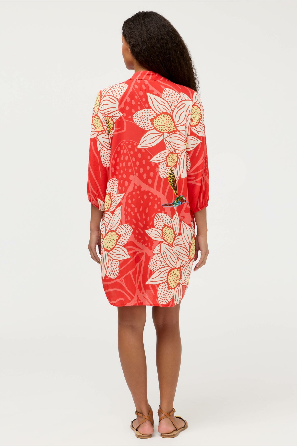 JW X ASHLEY PERCIVAL BUTTON DOWN SHIRT DRESS - Johnny Was Best Seller