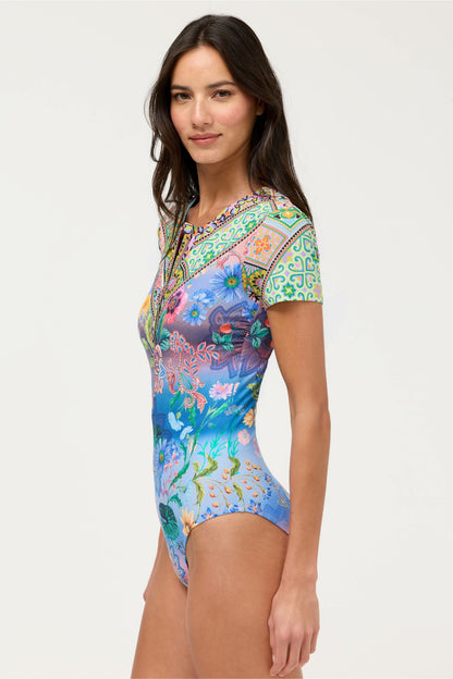 LILLIANA SHORT SLEEVE ONE PIECE - Johnny Was Recommended