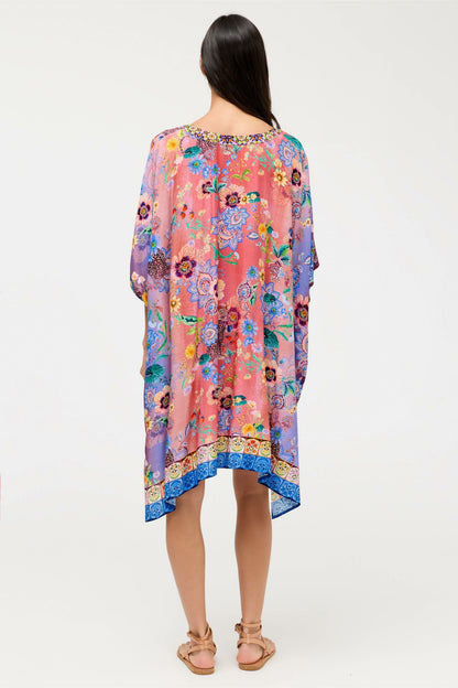 LILLIANA TIE SHORT KAFTAN - Johnny Was Exclusive