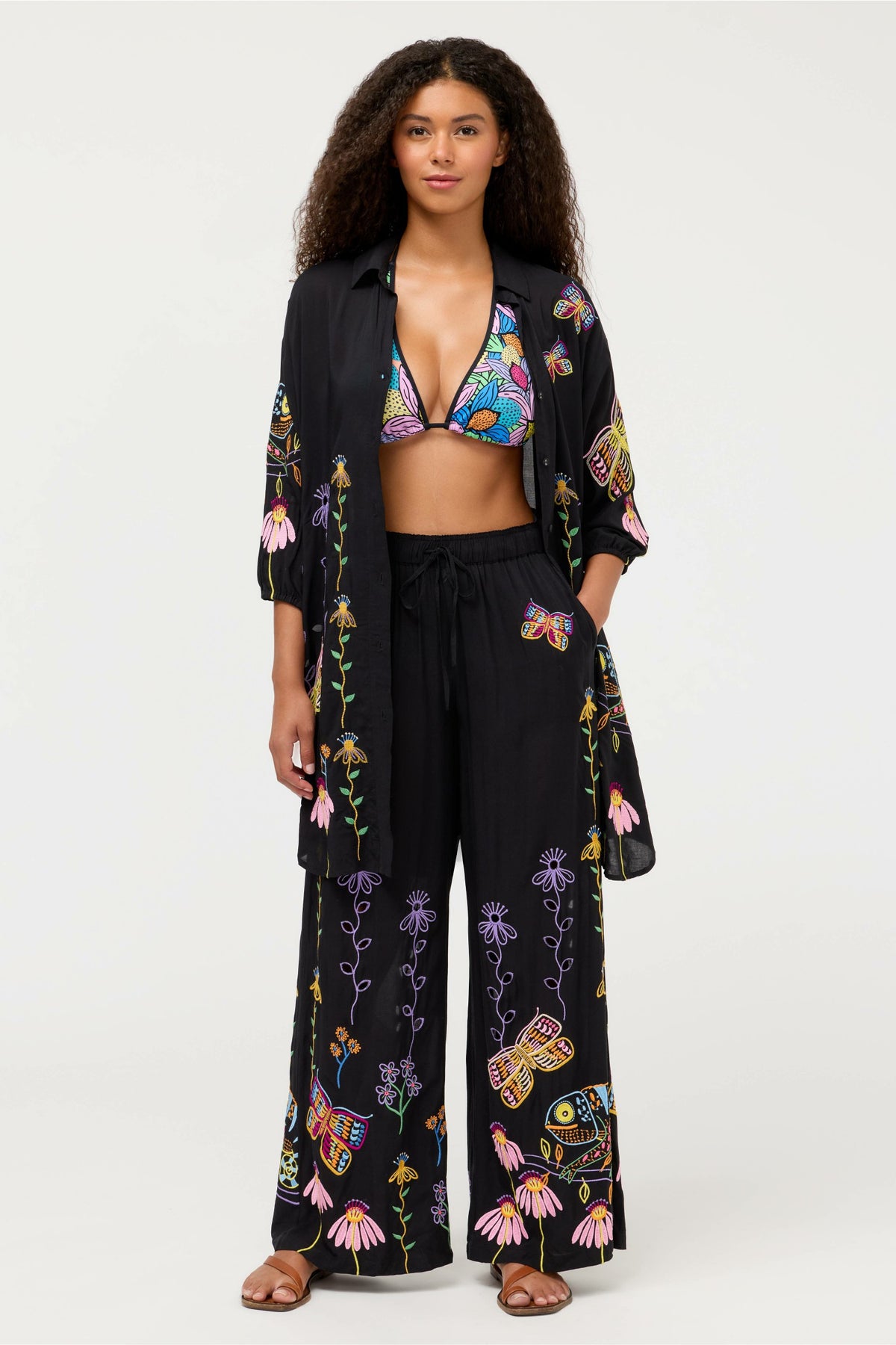 JW X ASHLEY PERCIVAL WIDE LEG PANT - Johnny Was Trending
