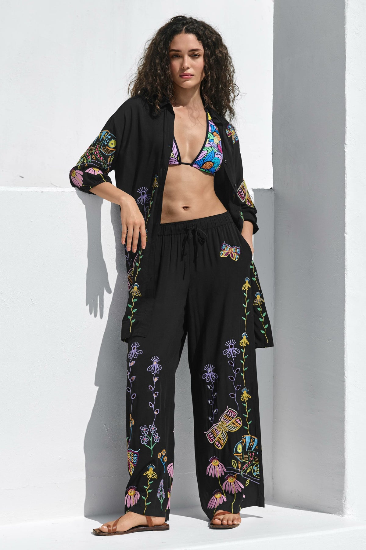 JW X ASHLEY PERCIVAL WIDE LEG PANT - Johnny Was Trending
