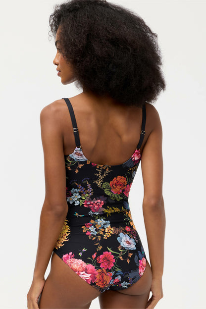 BACCARA TIE RUCHED ONE PIECE - Johnny Was Signature