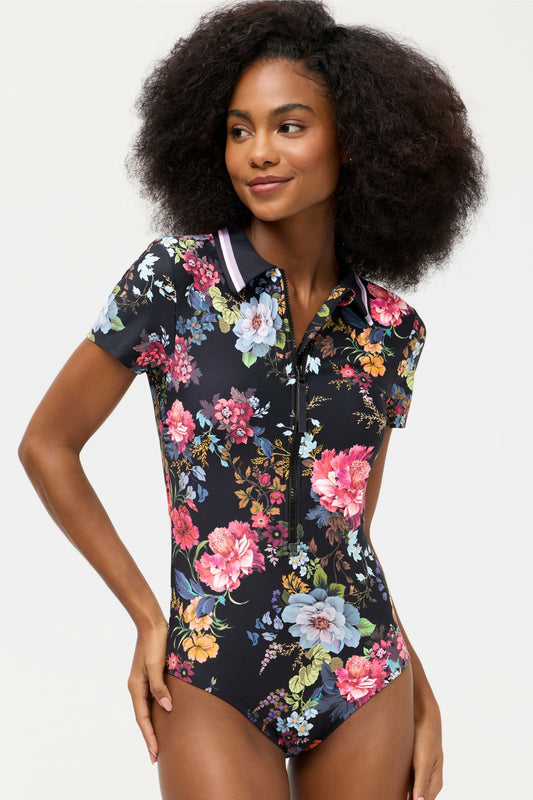 BACCARA SHORT SLEEVE POLO ONE PIECE - Johnny Was New