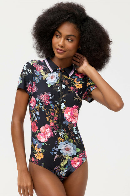BACCARA SHORT SLEEVE POLO ONE PIECE - Johnny Was New