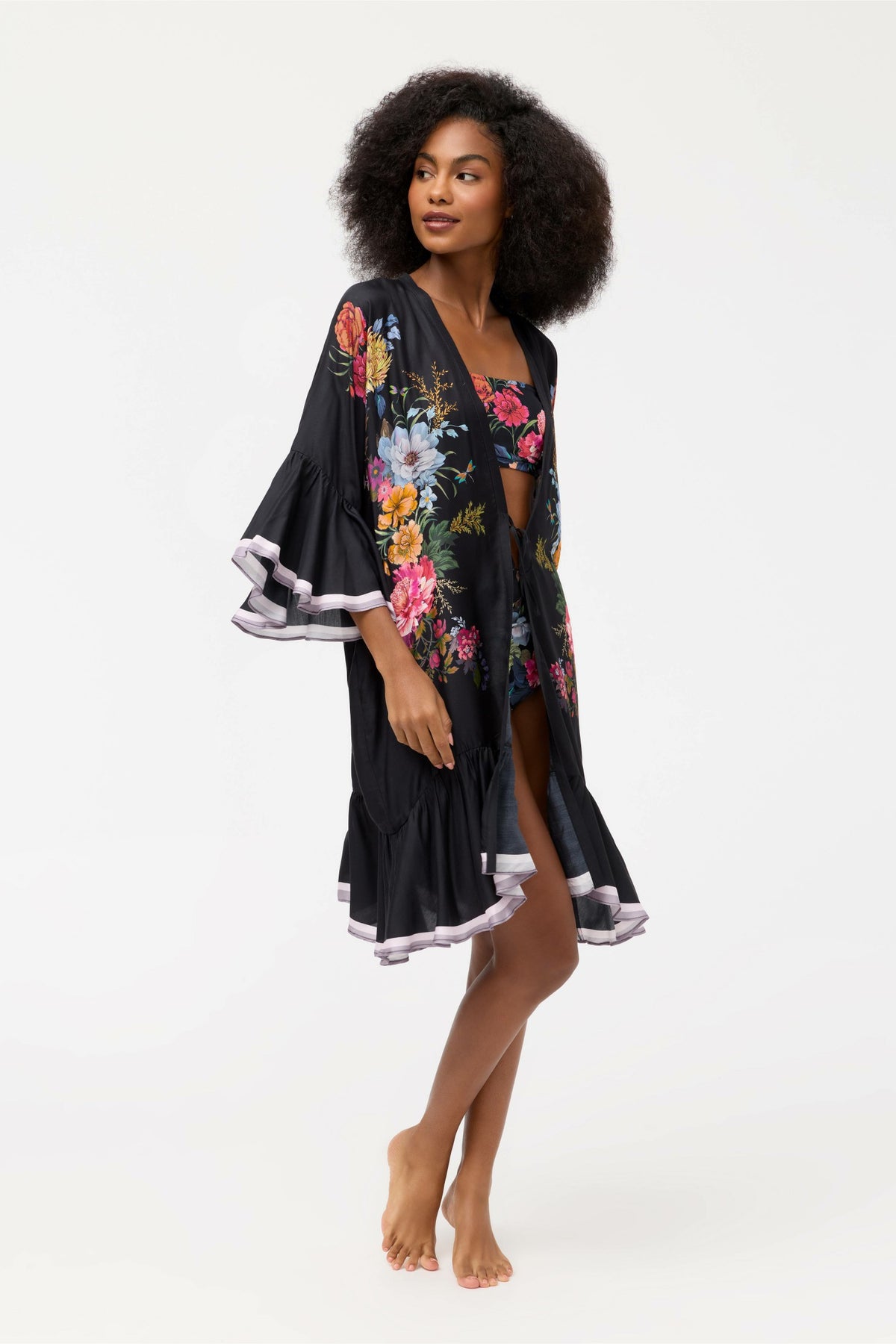BACCARA RUFFLE KIMONO - Johnny Was Trending