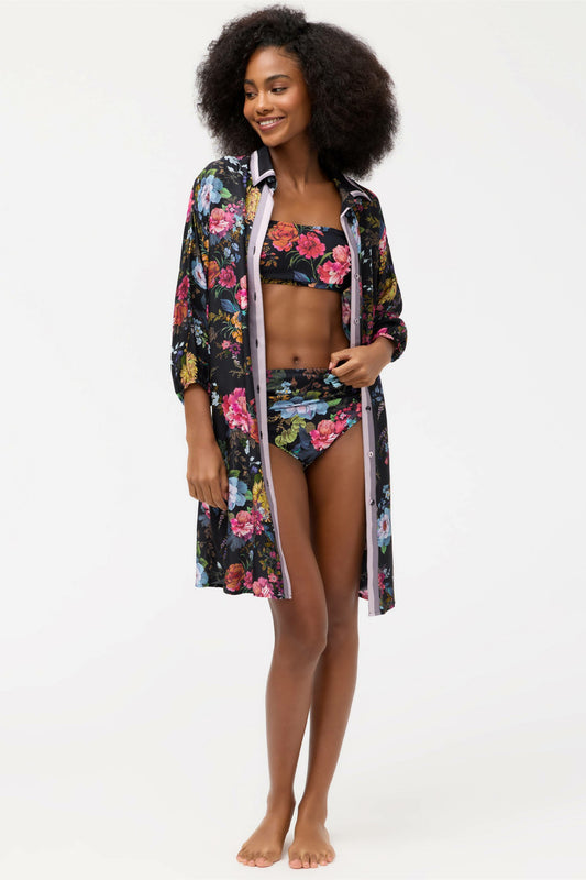 BACCARA BUTTON DOWN SHIRT DRESS - Johnny Was Recommended