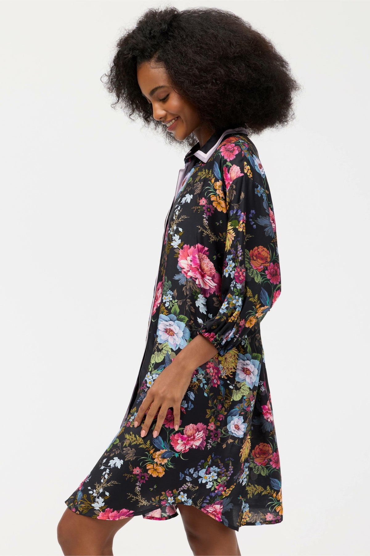 BACCARA BUTTON DOWN SHIRT DRESS - Johnny Was Recommended