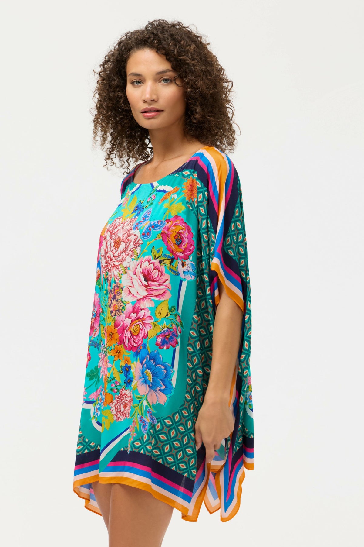 SWEETSPIRE BOAT NECK KAFTAN - Johnny Was Exclusive