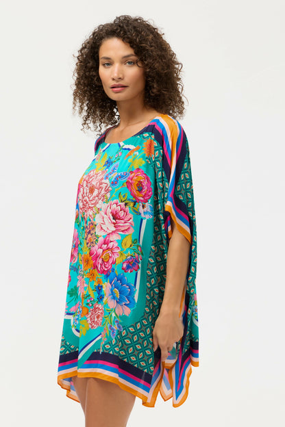 SWEETSPIRE BOAT NECK KAFTAN - Johnny Was Exclusive