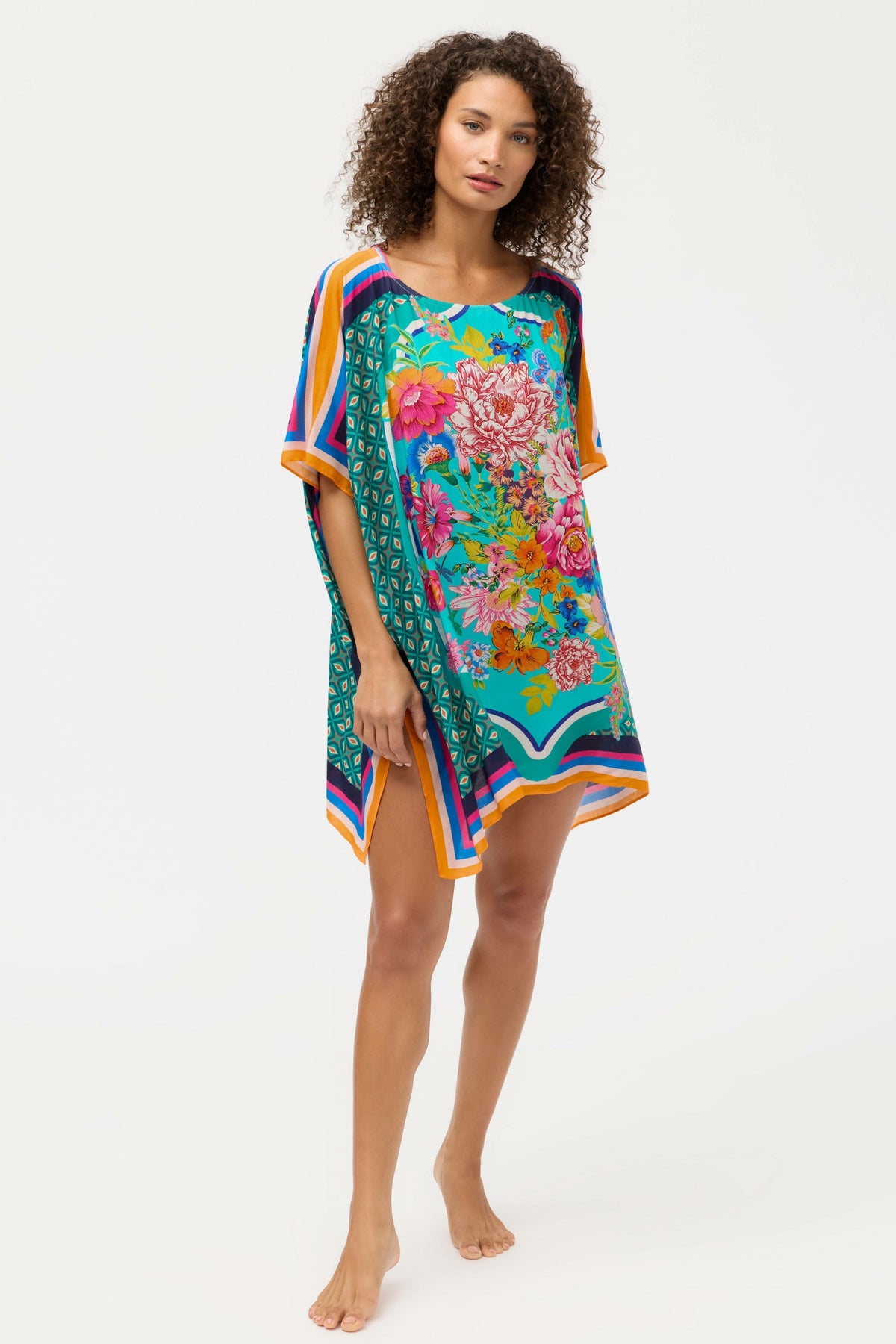 SWEETSPIRE BOAT NECK KAFTAN - Johnny Was Exclusive