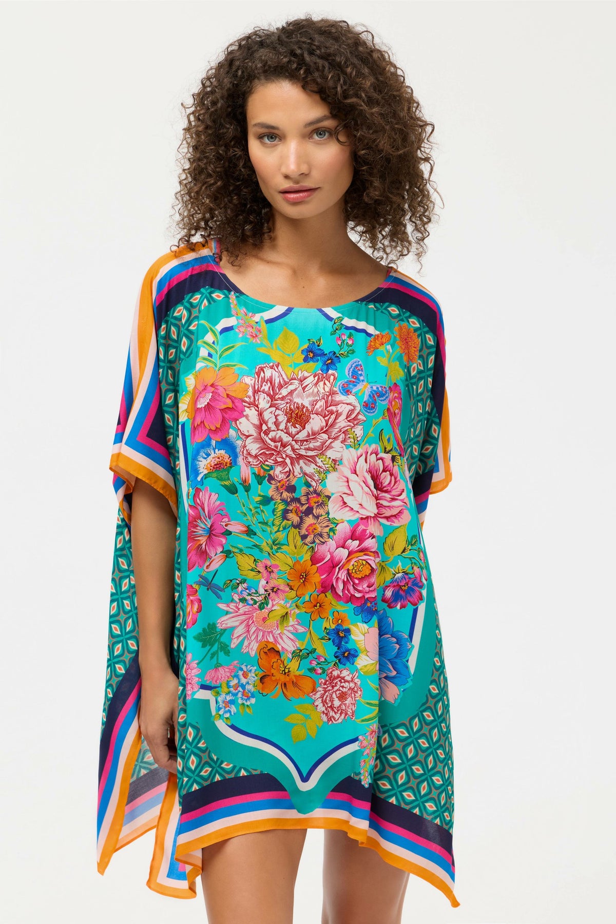 SWEETSPIRE BOAT NECK KAFTAN - Johnny Was Exclusive