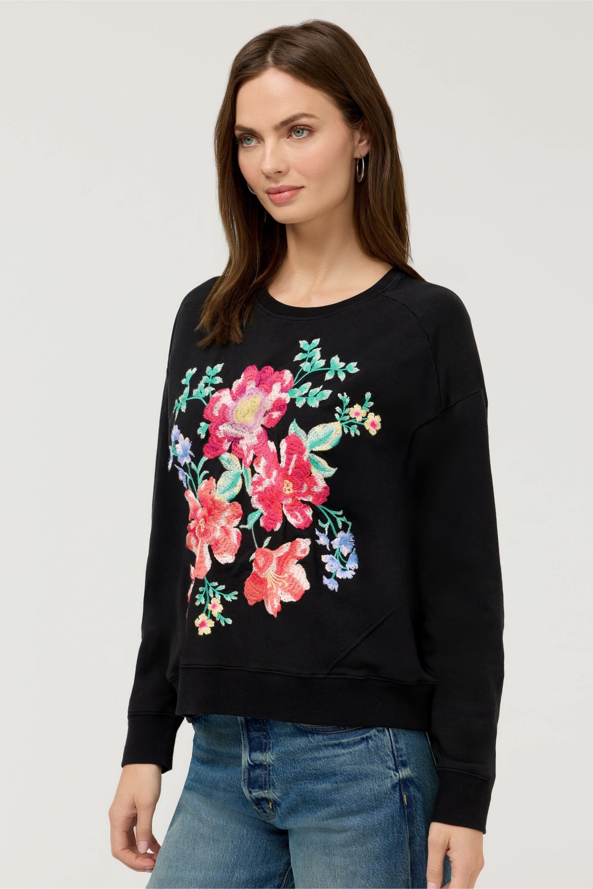 CELIORA SEAMED SWEATSHIRT - Johnny Was Signature