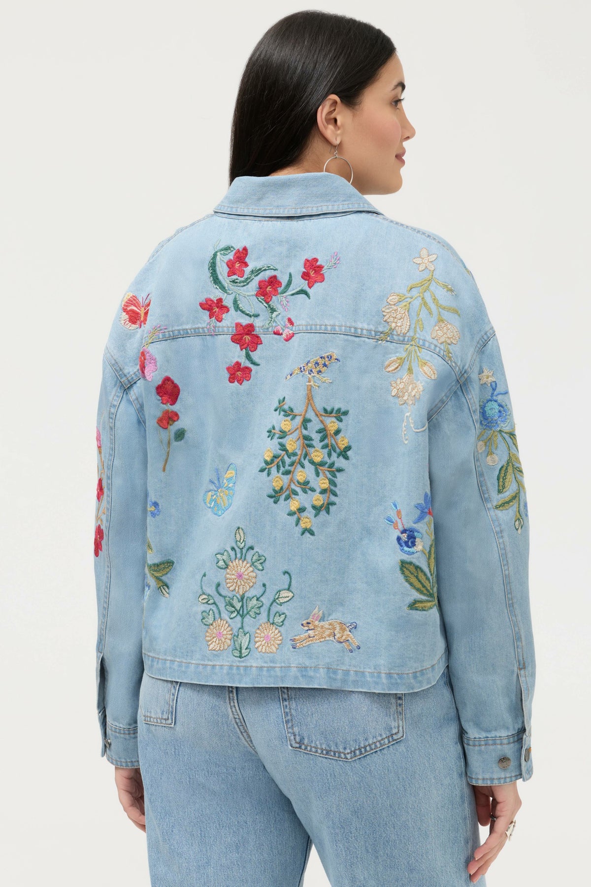 BEATRIX CROPPED DENIM JACKET - Johnny Was Best Seller