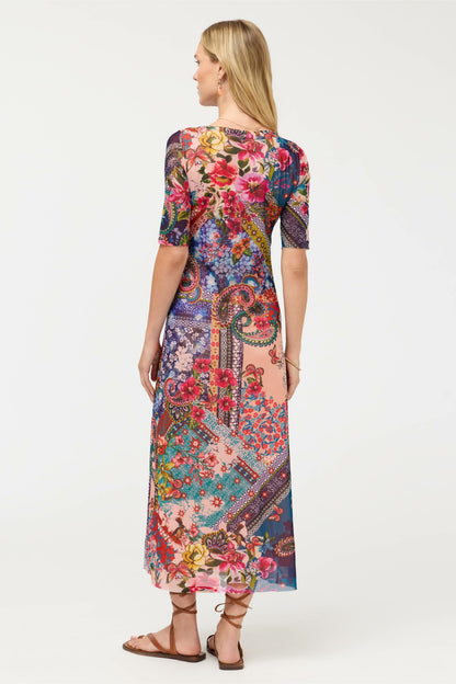 ASTRID MESH MIDI DRESS - Johnny Was Exclusive