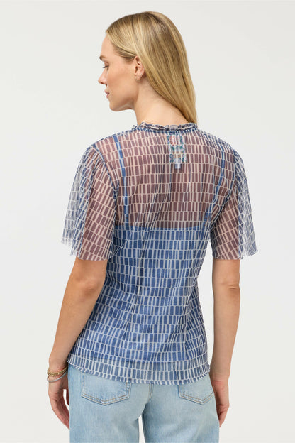 LEANDRA MESH BLOUSE - Johnny Was Trending