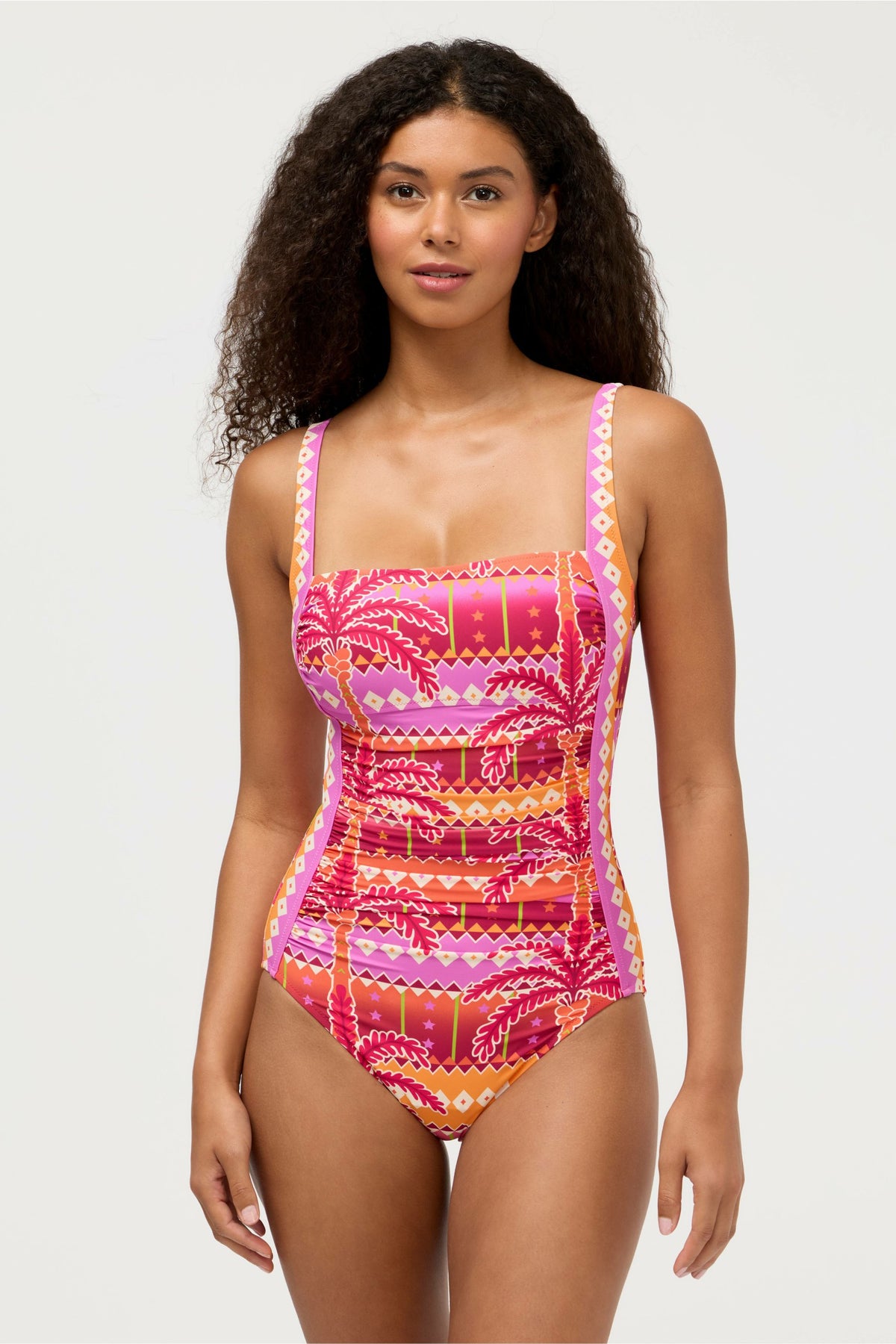 MARILYN RUCHED ONE PIECE - Johnny Was Signature