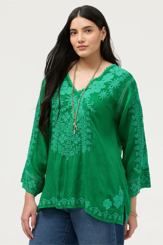 RIVEDA TONAL BLOUSE - Johnny Was New