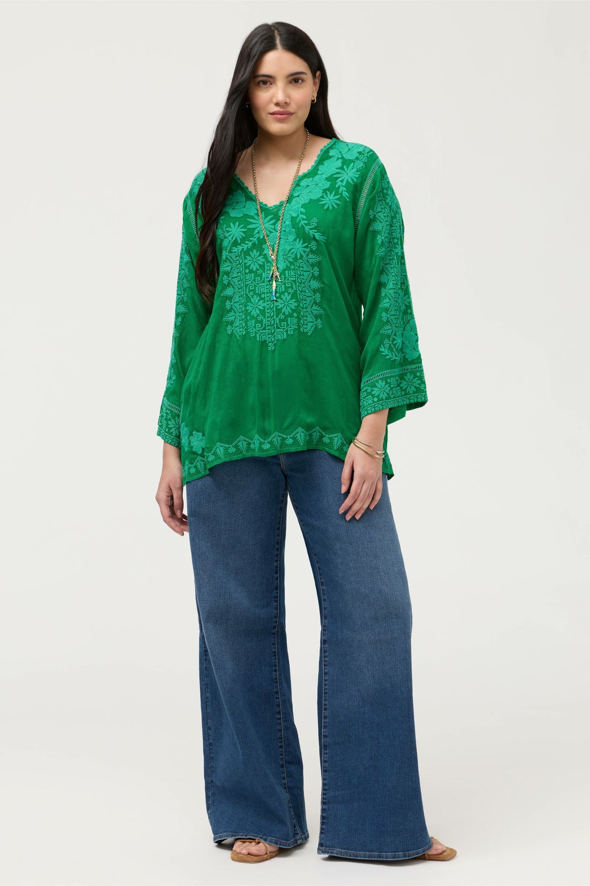 RIVEDA TONAL BLOUSE - Johnny Was New