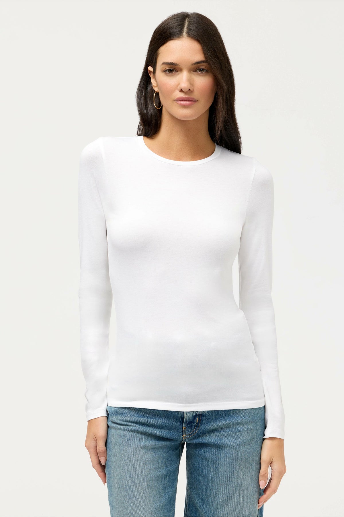 ESSENTIALS SOFT TOUCH LONG SLEEVE CREW NECK - Johnny Was Popular