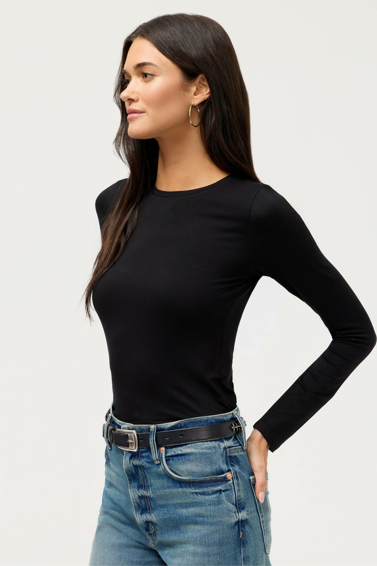 ESSENTIALS SOFT TOUCH LONG SLEEVE CREW NECK - Johnny Was Trending