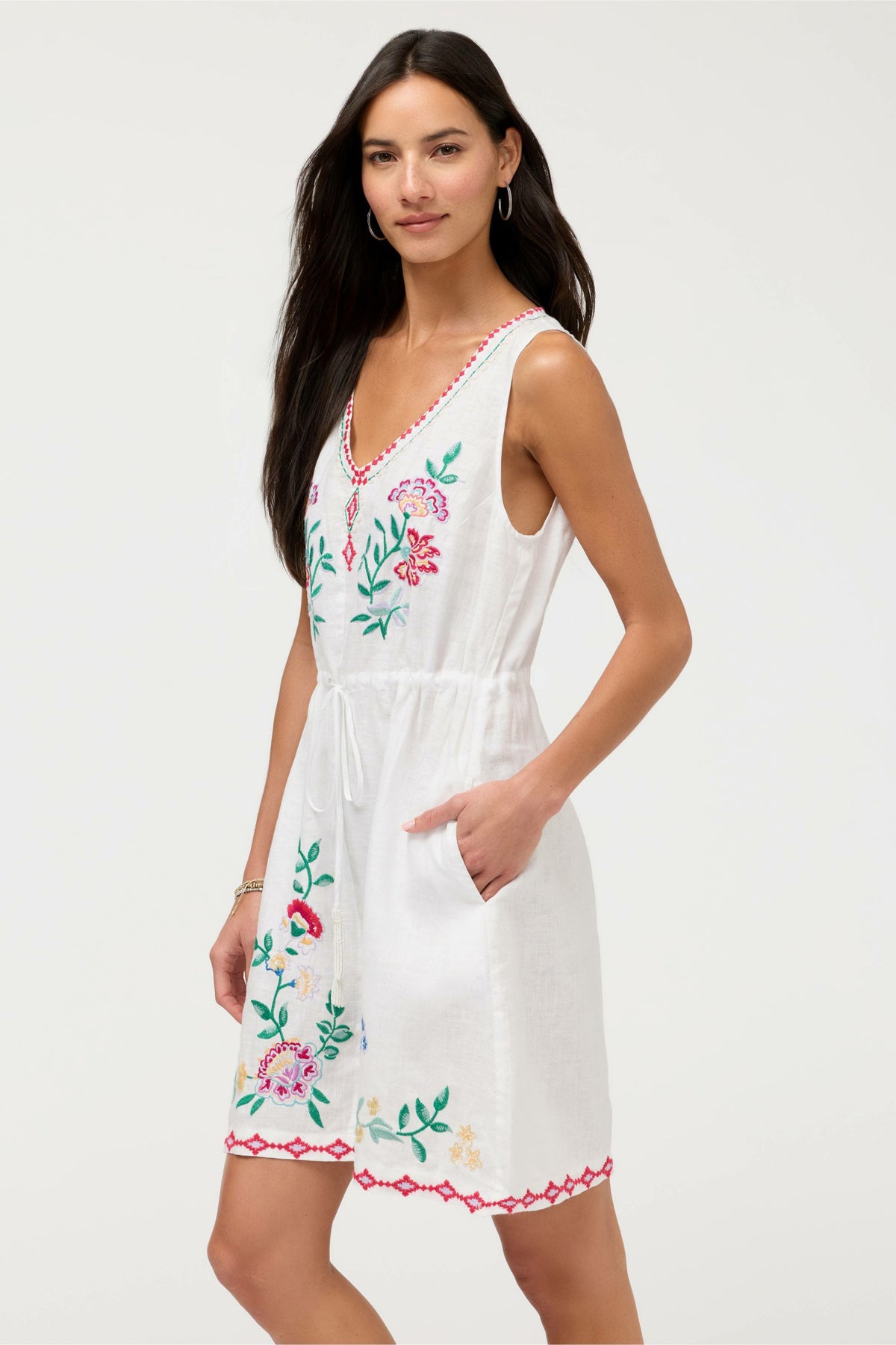 DRAWSTRING TANK DRESS - Johnny Was Exclusive