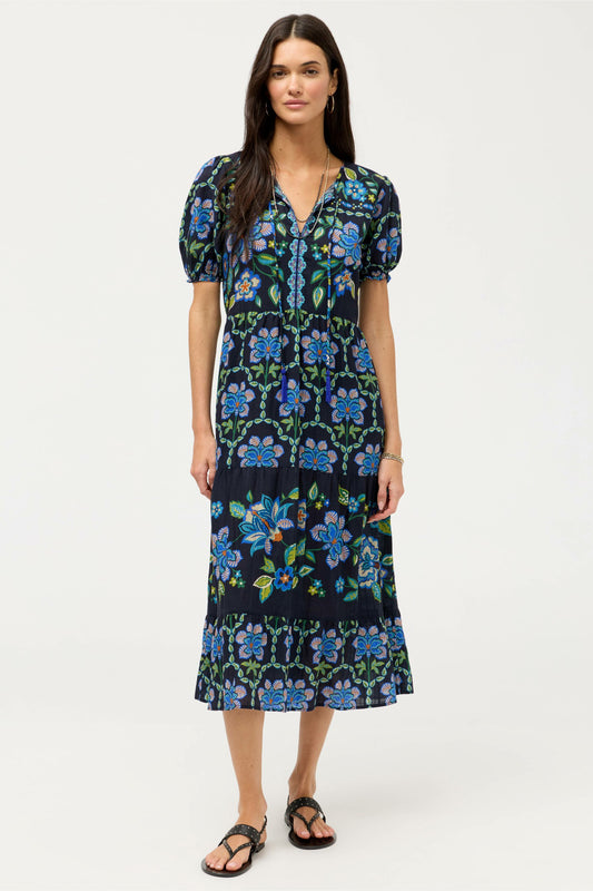 SHORT SLEEVE TIERED DRESS - Johnny Was New