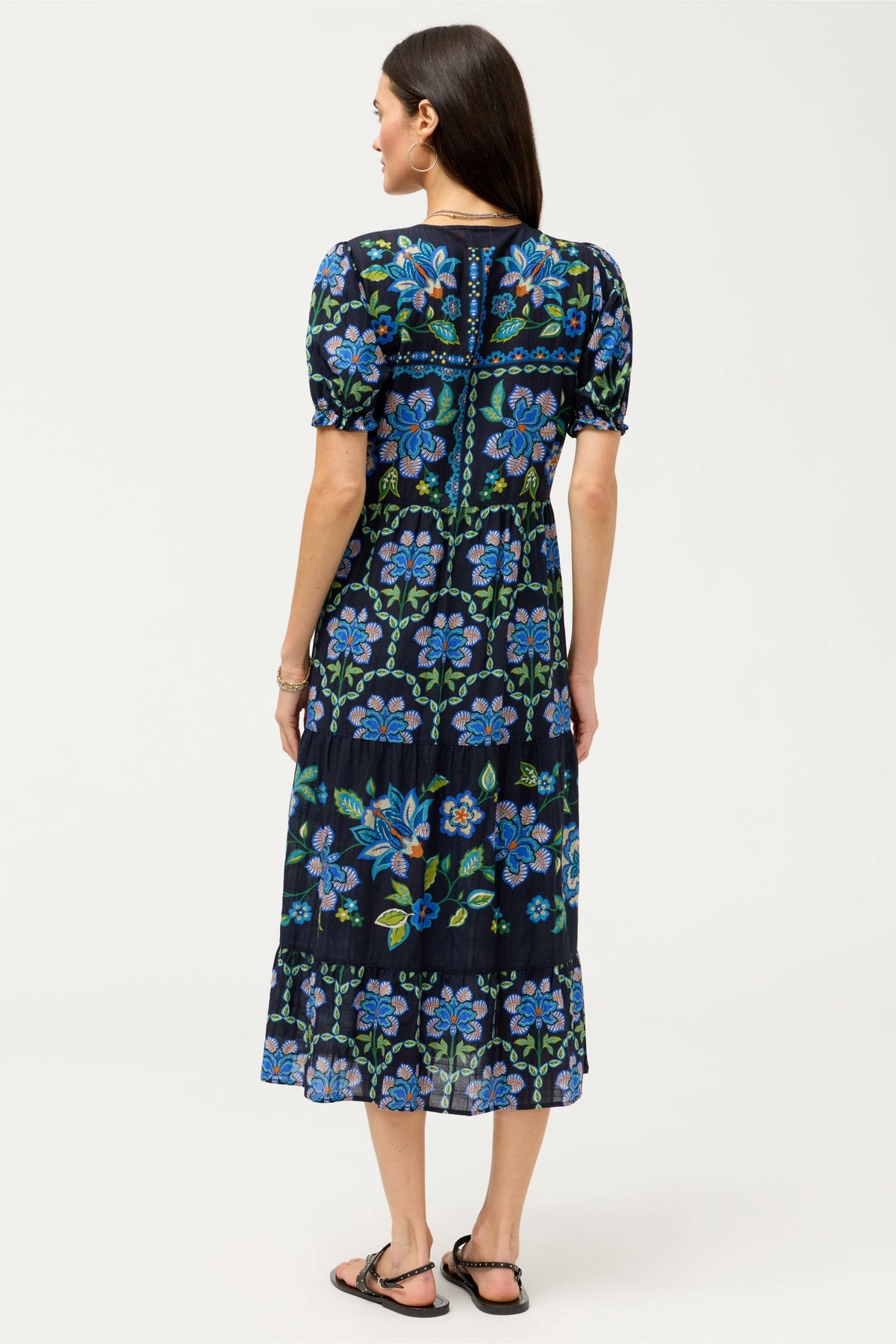 SHORT SLEEVE TIERED DRESS - Johnny Was New
