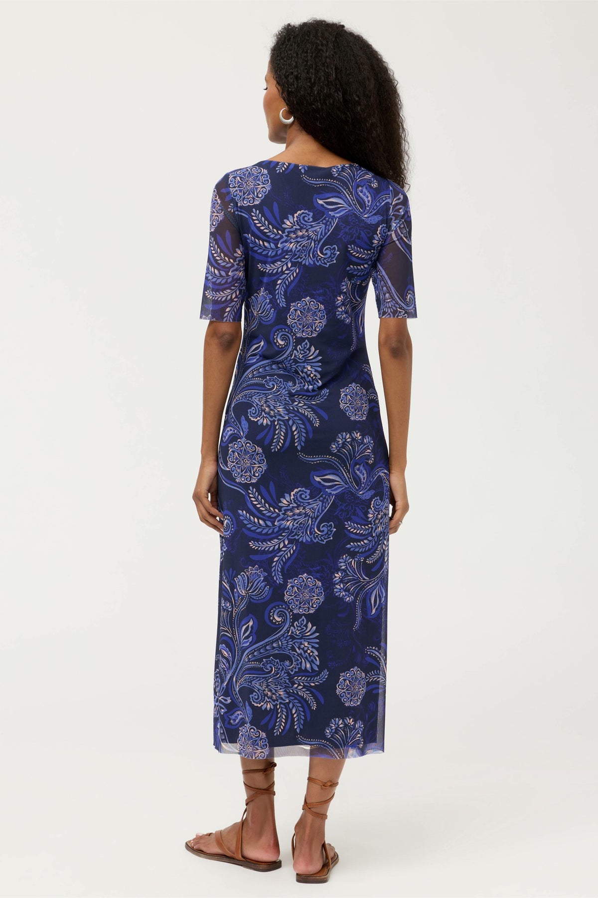 ASTRID MESH MIDI DRESS - Johnny Was Best Seller