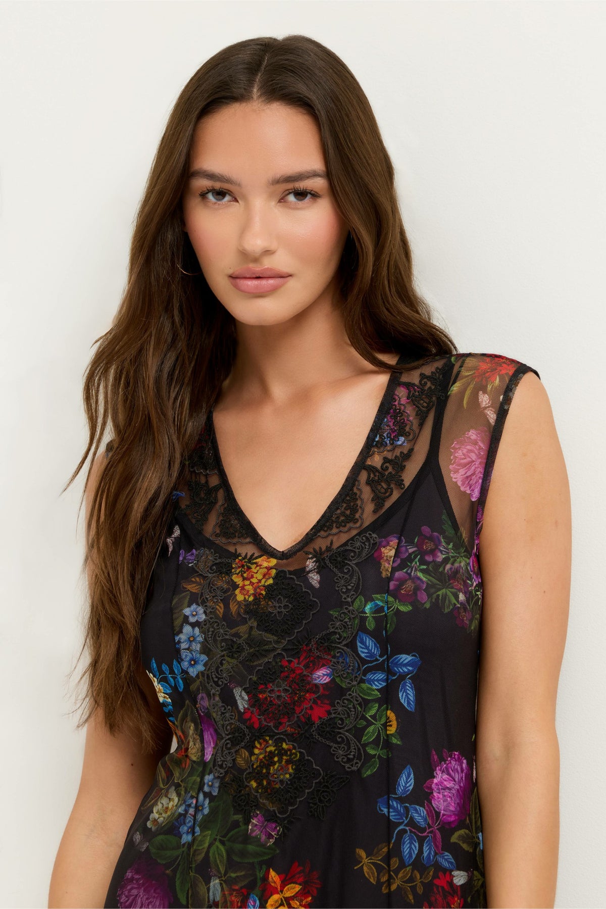 SOCORRO MESH DRESS - Johnny Was Featured