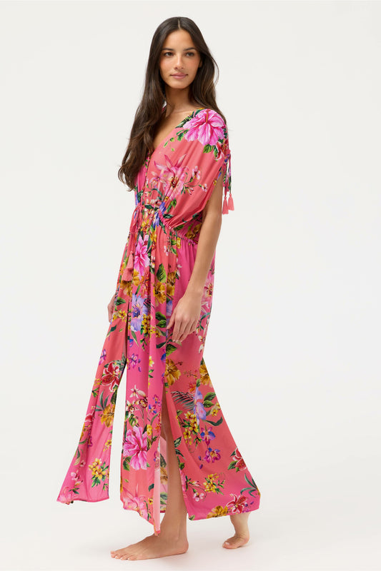 KAIRI DRAWCORD KAFTAN - Johnny Was New