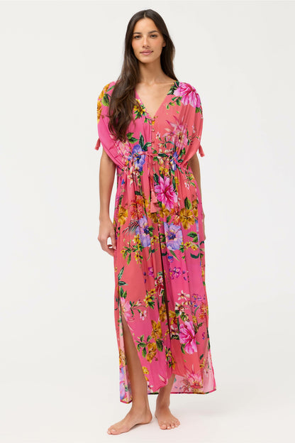 KAIRI DRAWCORD KAFTAN - Johnny Was New