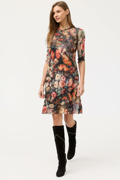 3/4 SLEEVE MESH MIDI DRESS - Johnny Was Trending