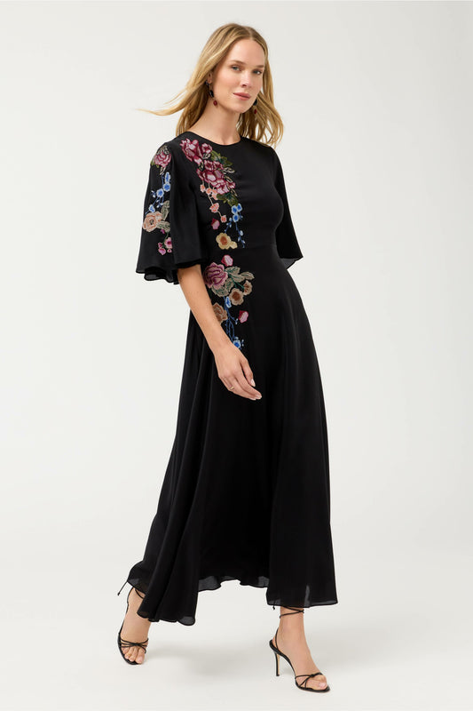 GINZA SILK MAXI DRESS - Johnny Was Recommended
