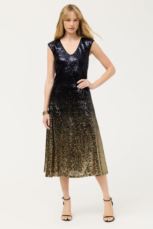 SELYA SEQUIN MIDI DRESS - Johnny Was Featured