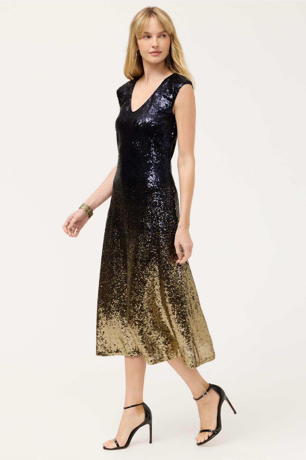 SELYA SEQUIN MIDI DRESS - Johnny Was Featured