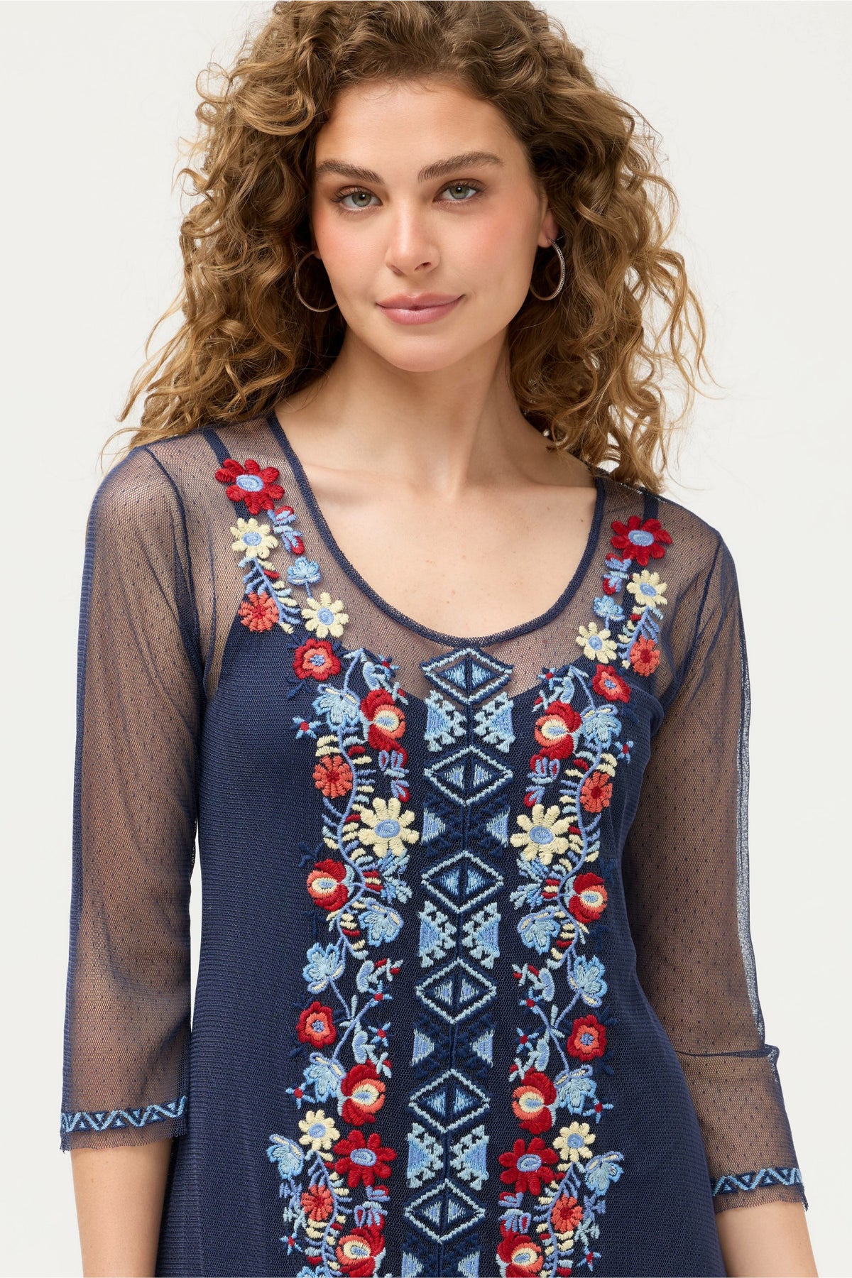 AIKO MESH DRESS - Johnny Was Best Seller